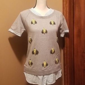 Floreat Queen Bee Pullover - Anthropologie